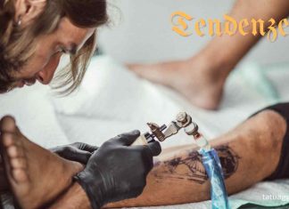 tatuaggio sul polpaccio uomo