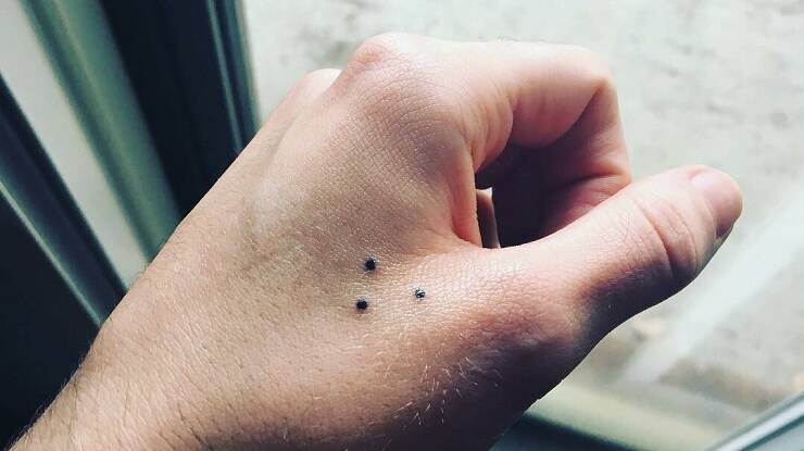 tatuaggio tre puntini