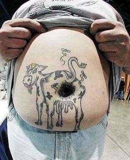 tatuaggio mucca